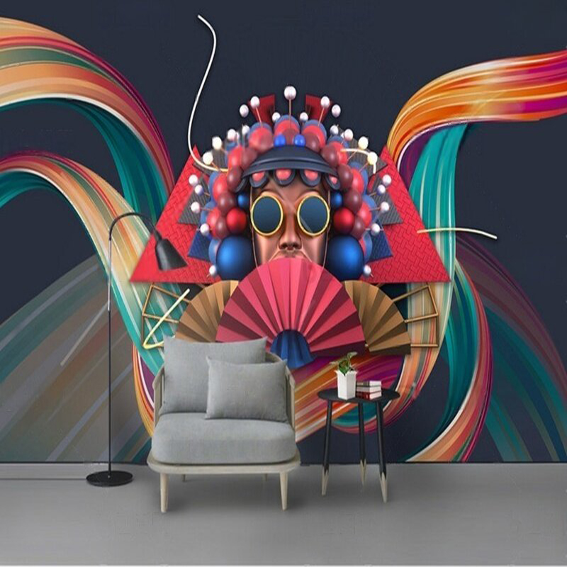 Home Textiles Trends - Modern Chinese trend abstract color Peking
