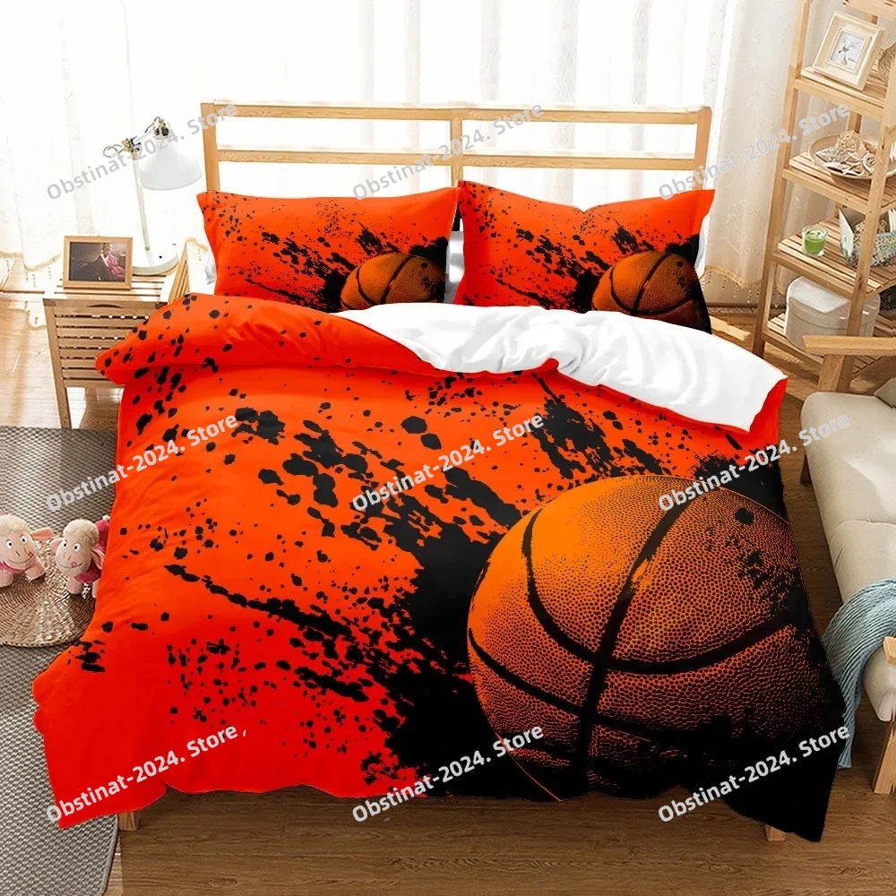 Home Textiles Uk - Fantastic 3D Print Basketball Duvet Cover