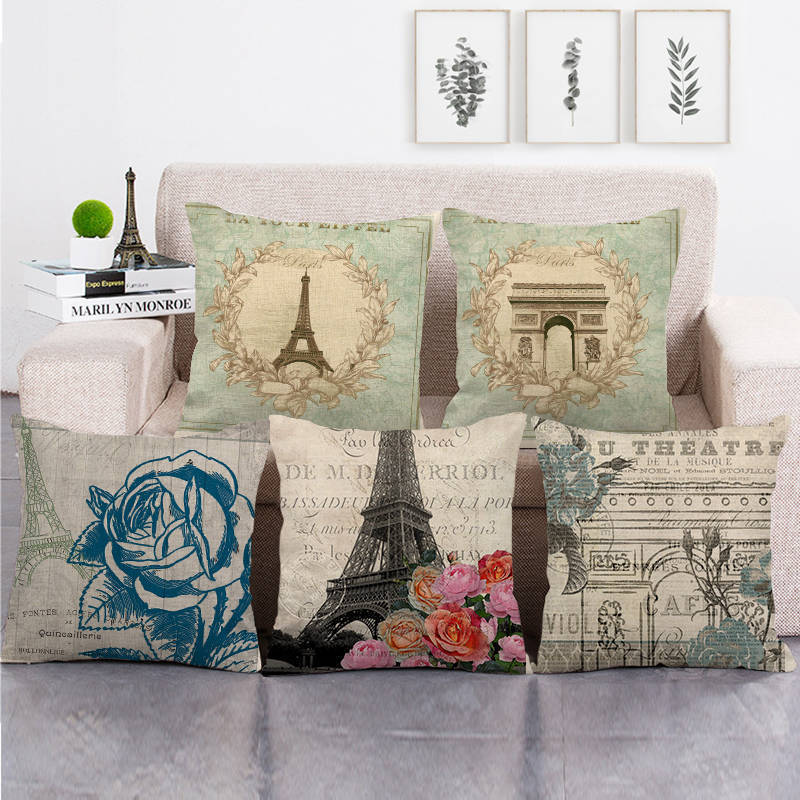 Home Textiles Uk - London, Paris Tower, UK Digital printing