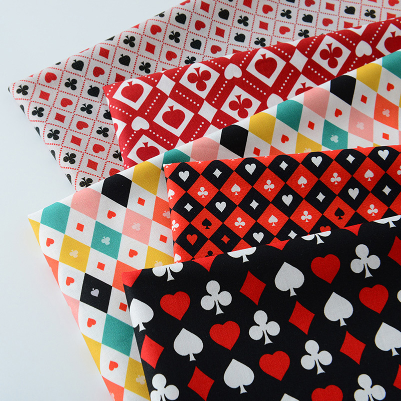 Home Textiles Discount - Ins Poker Element Cotton Digital Printing