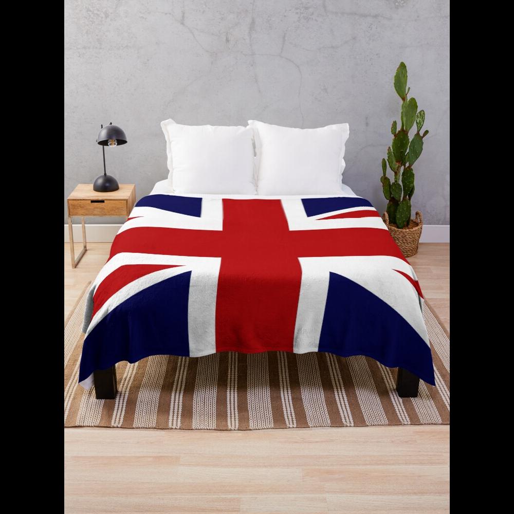 Home Textiles Uk - Premium Union Jack UK Flag Throw