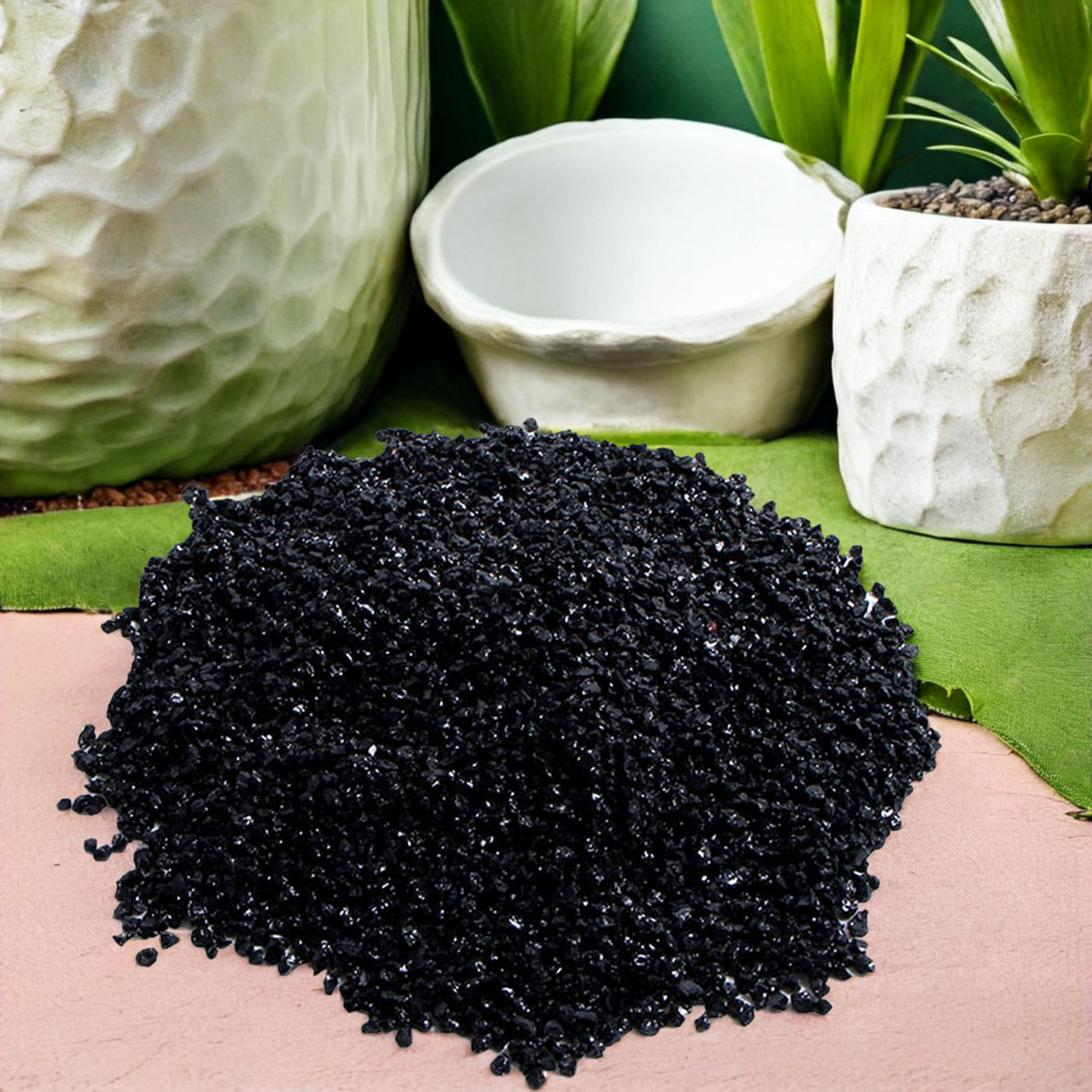 Home Textiles And Decor - 100G 2Mm Black Tourmaline Stone Powder