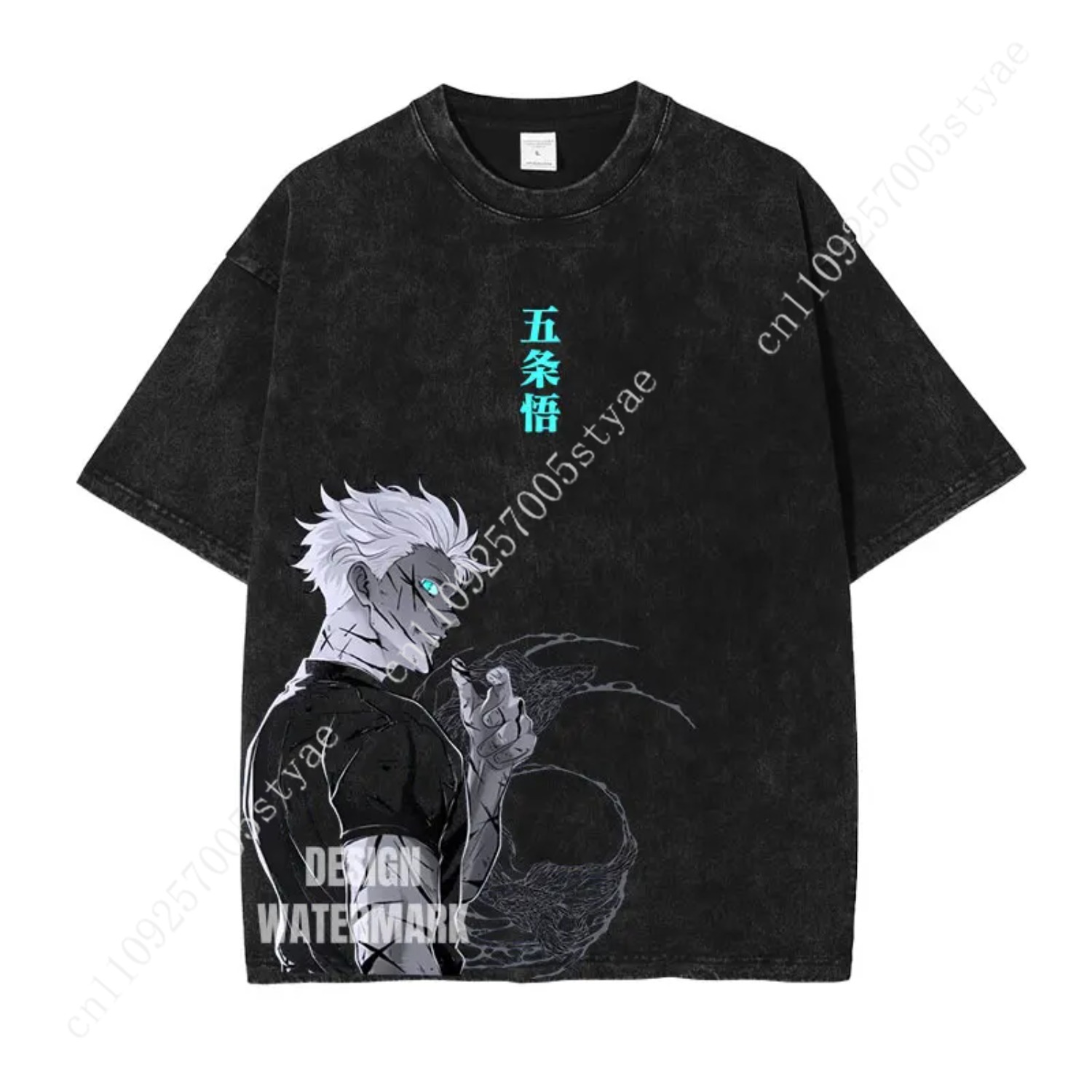 Gojo Satoru Graphic Tee  Anime - Quilt Cotton Summer ulasan dan harga