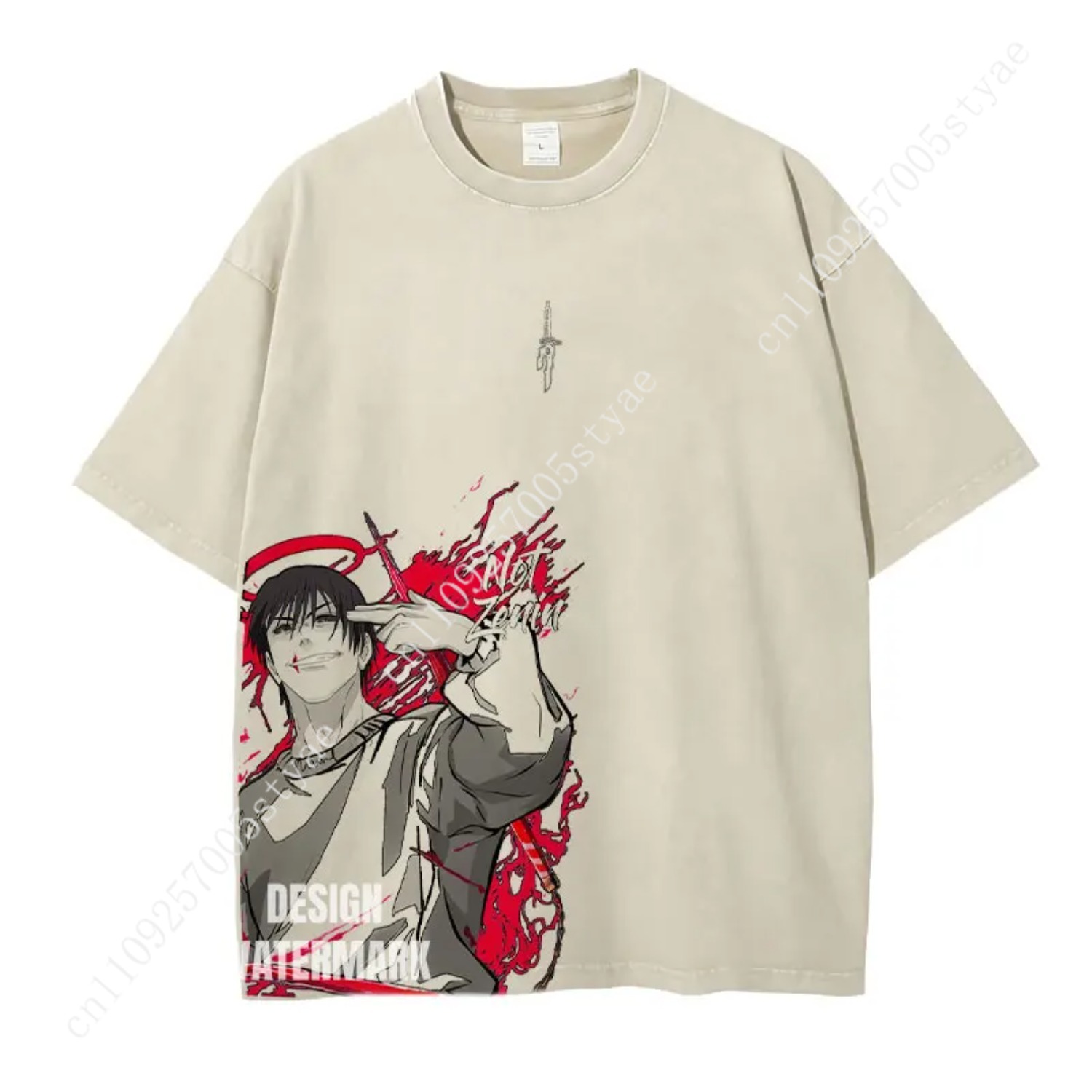 Gojo Satoru Graphic Tee  Anime - Quilt Cotton Summer ulasan dan harga