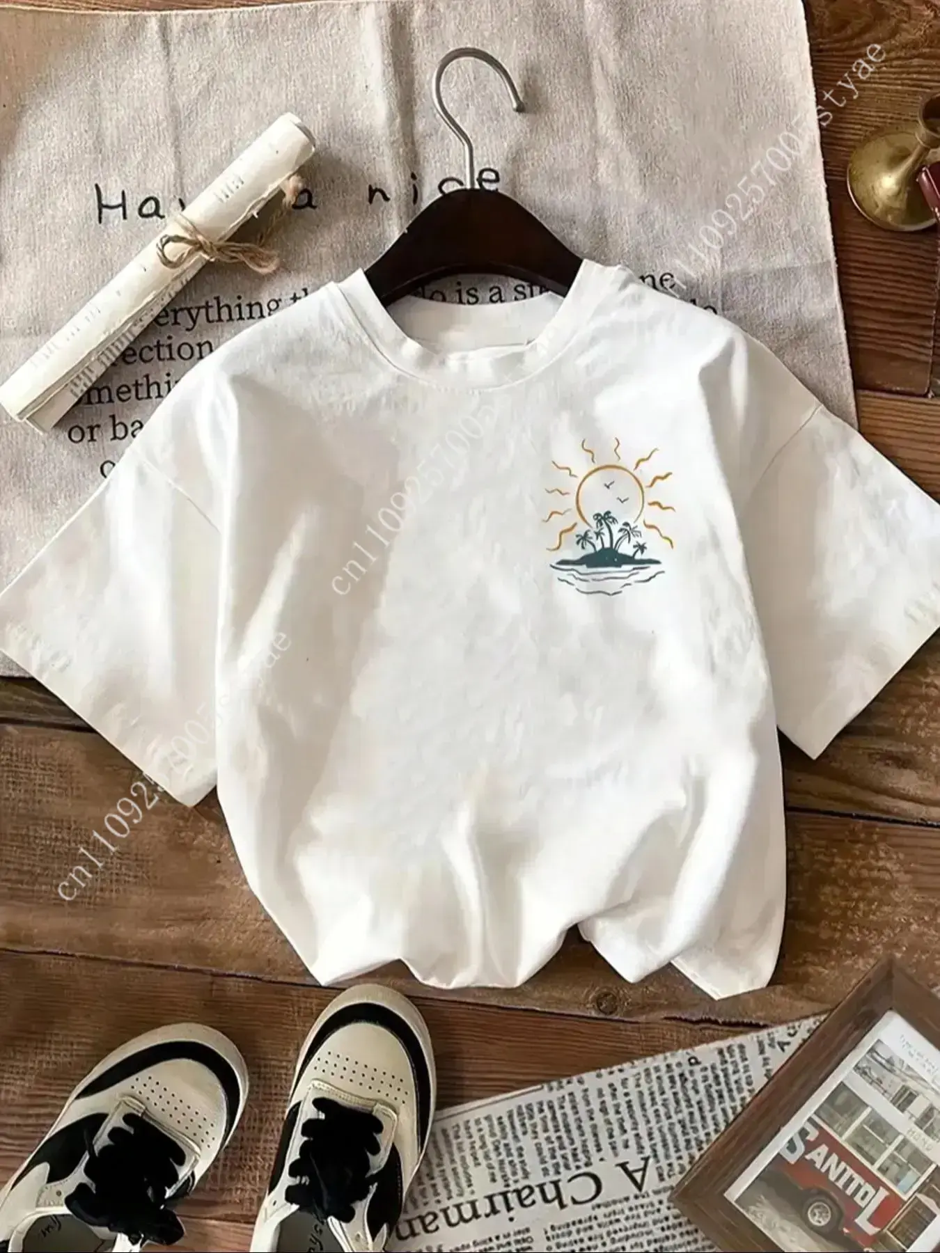 Women's Coconut Tree & Sun Pri - Quilt Cotton Summer ulasan dan harga