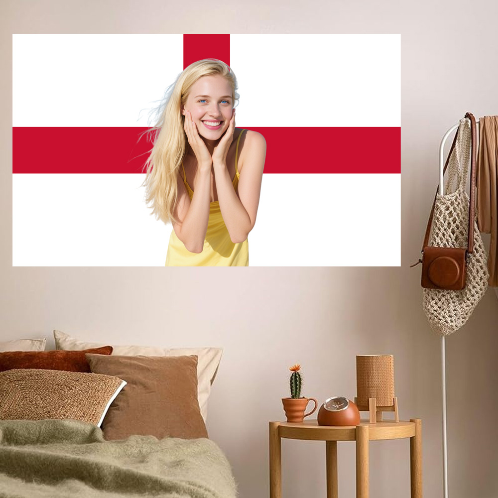 1pc 2D FLAT Personalize Englan - Home Textiles And Decor ulasan dan harga