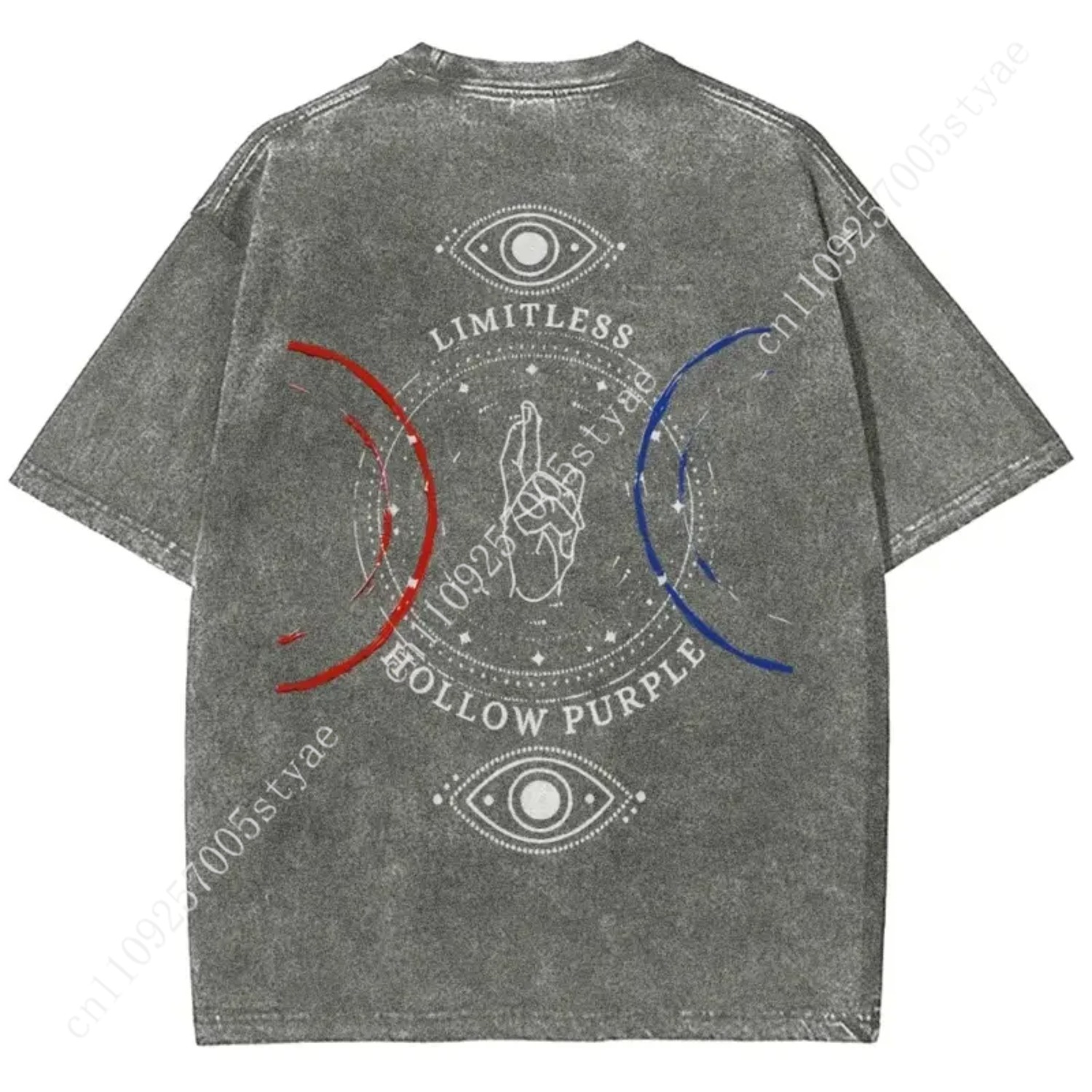 Anime  Gojo Satoru Print T-shi - Quilt Cotton Summer ulasan dan harga