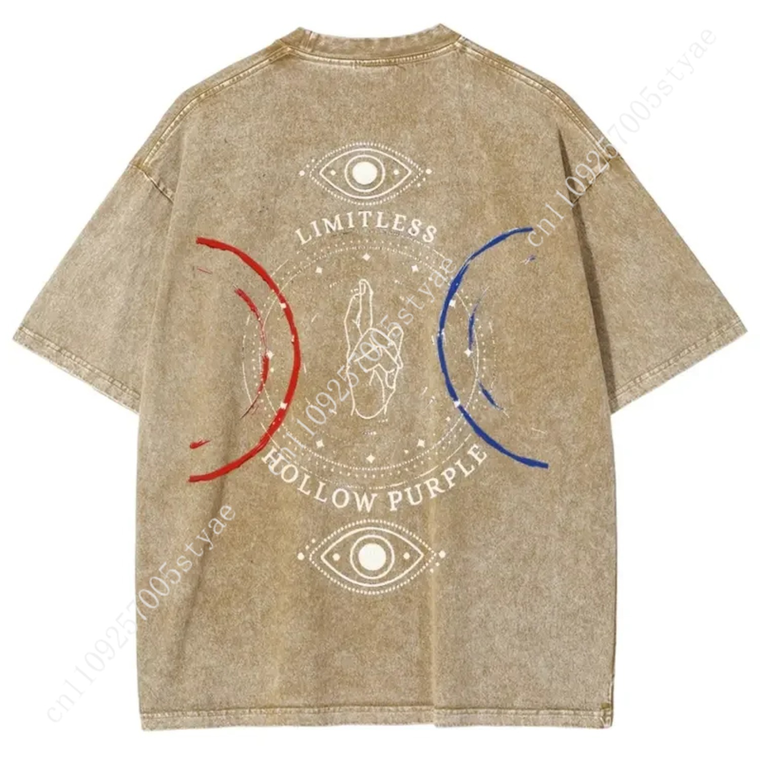 Anime  Gojo Satoru Print T-shi - Quilt Cotton Summer ulasan dan harga