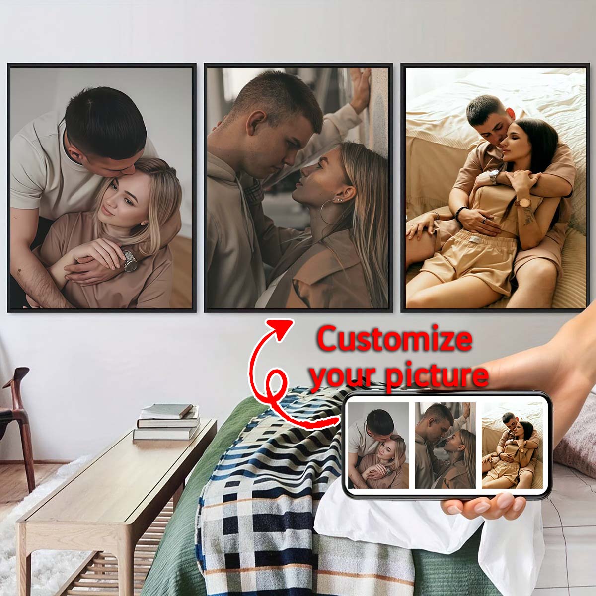 Triptych - 2D custom photo woo - Home Textiles Today ulasan dan harga