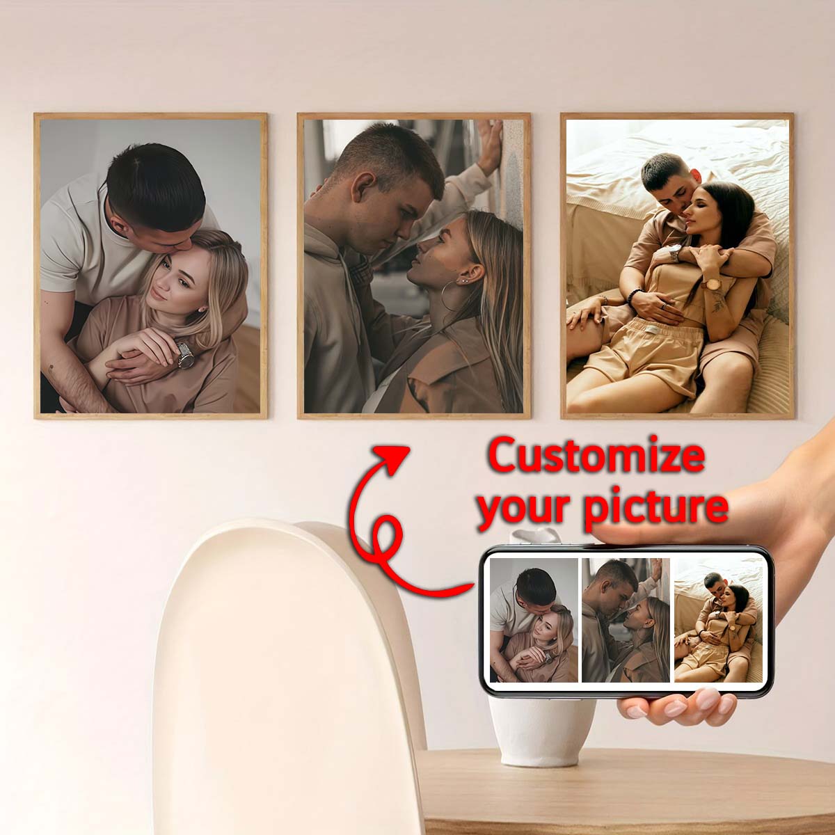 Triptych - 2D custom photo woo - Home Textiles Today ulasan dan harga