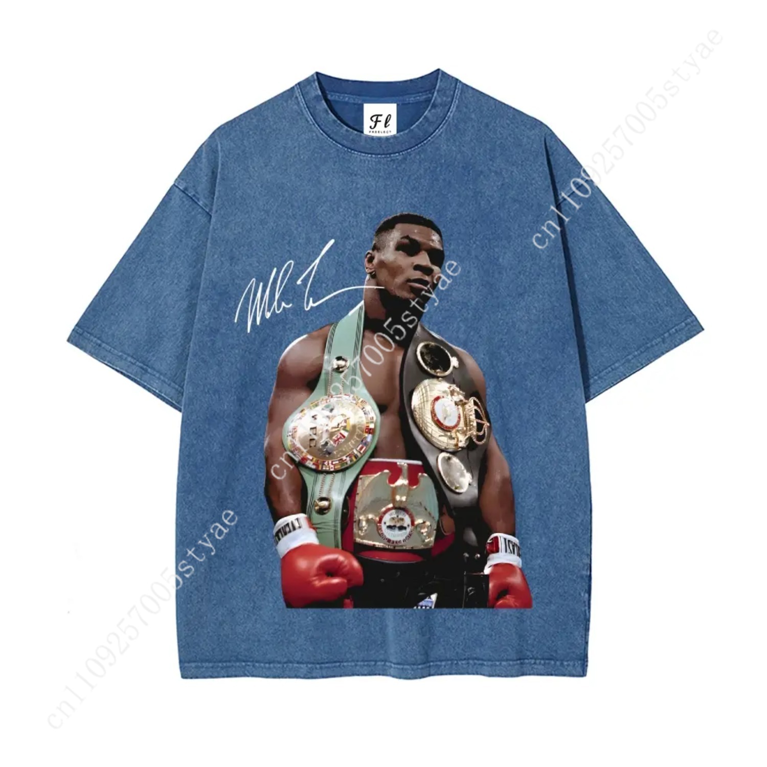 Mike Tyson T-Shirt, 90s Vintag - Quilt Cotton Summer ulasan dan harga