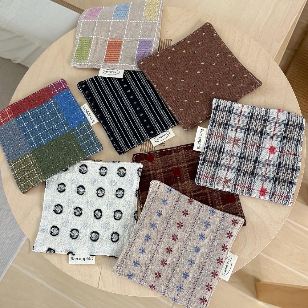 New Colored Water Cup Mat Cott - Home Textiles Discount ulasan dan harga