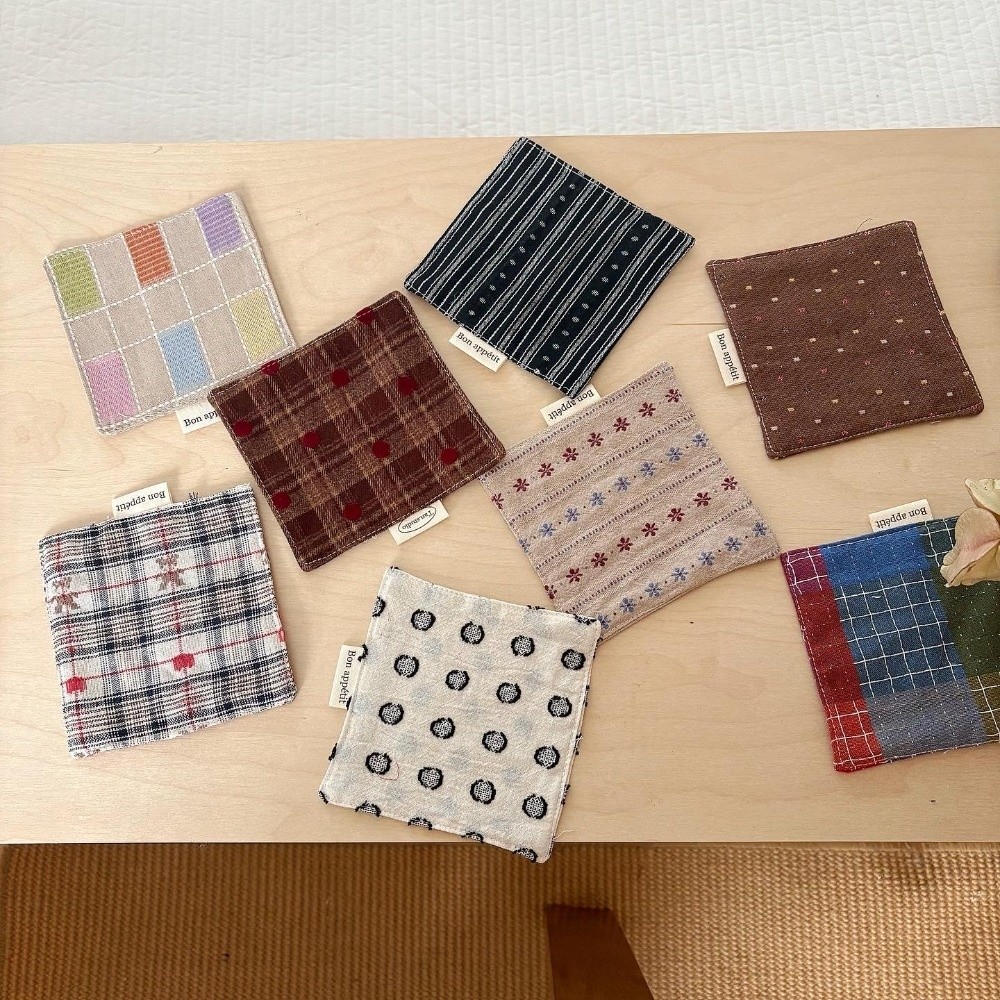 New Colored Water Cup Mat Cott - Home Textiles Discount ulasan dan harga