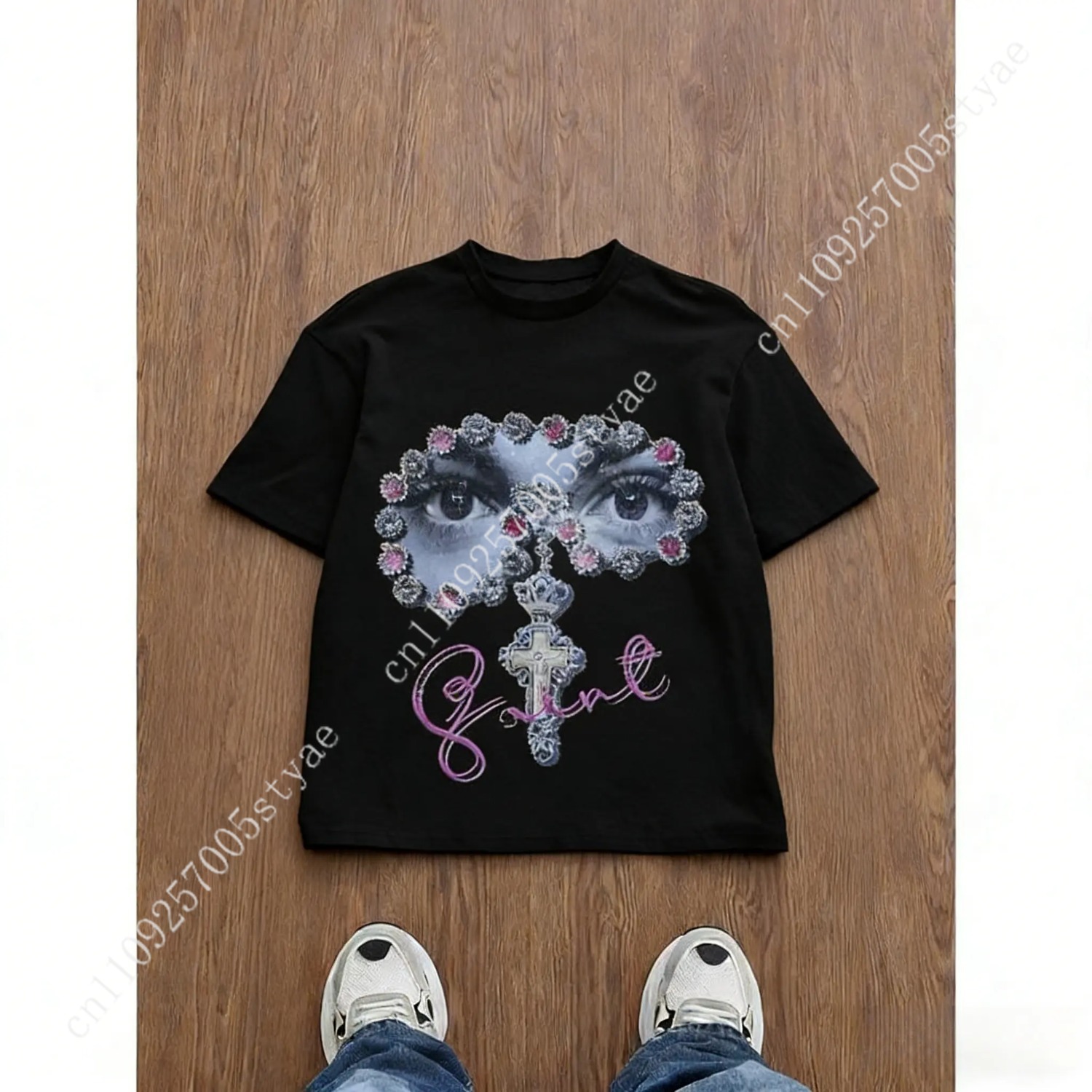 Men's Loose Fit Graphic Print  - Quilt Cotton Summer ulasan dan harga