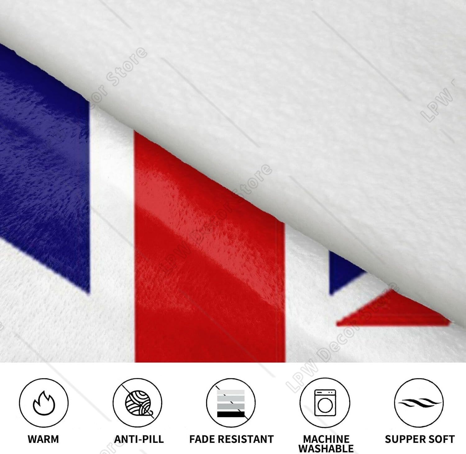Uk Flag Print Blanket Hoodies  - Home Textiles Uk ulasan dan harga