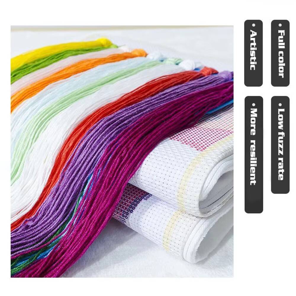HUACAN Cross Stitch Kits Rose  - Home Textiles Discount ulasan dan harga