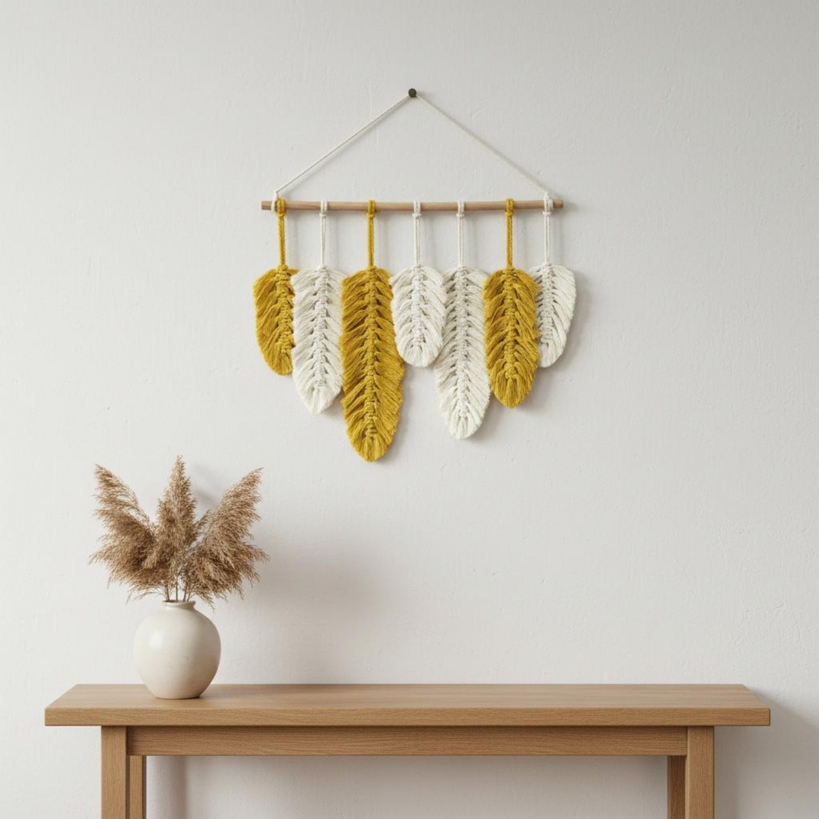 Macrame Feather Wall Hanging H - Home Textiles And Decor ulasan dan harga