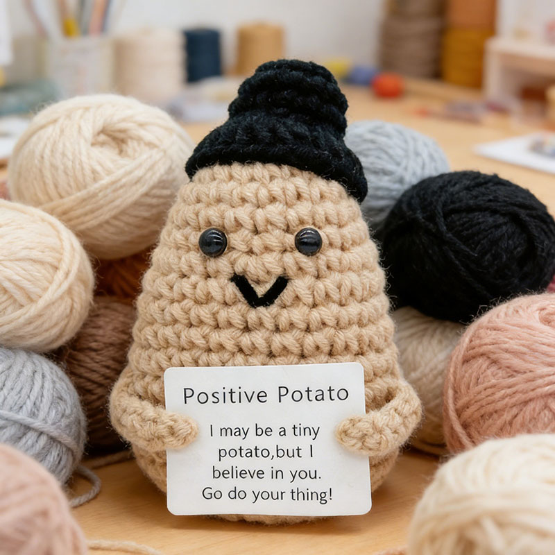 Cute Positive Potato Crochet D - Home Textiles Today ulasan dan harga